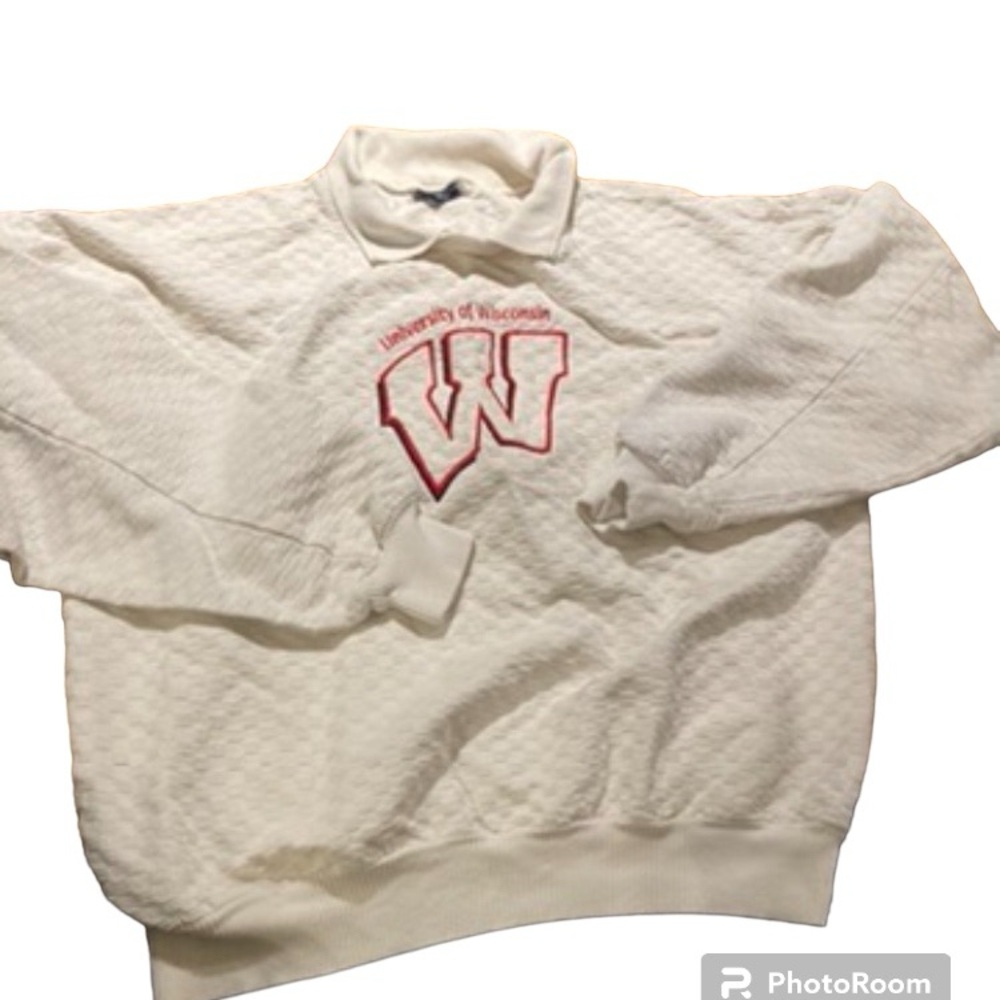 Vintage University of Wisconsin collared sweatshirt